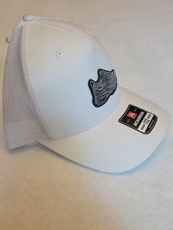 Other - Richardson White Trucker Hat with Embroidered Sneaker Patch